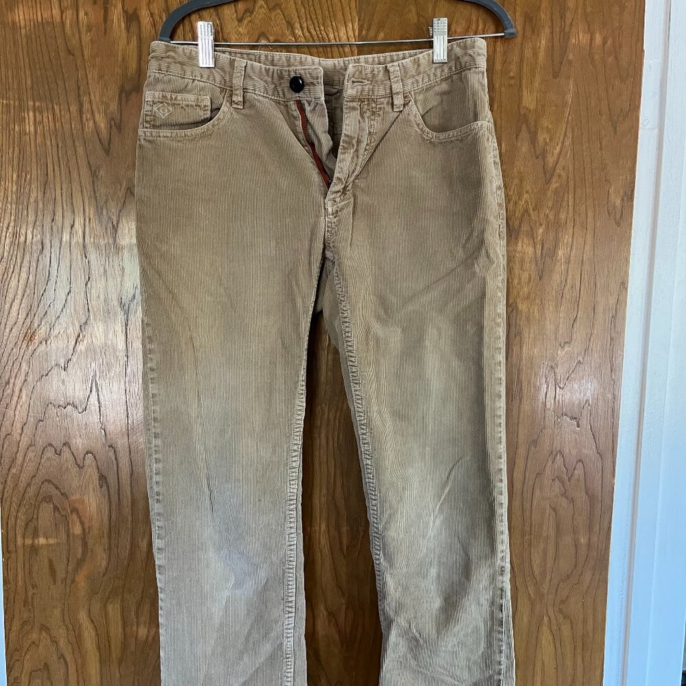 Gant Tan Corduroy Straight Leg Pants